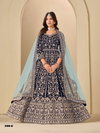 Aanaya Vol 239 By Dani Creation Velvet Designer Work Gown With Dupatta Wholesale Online